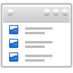Actions view list details Icon, Actions view list details,Oxygen 1,System