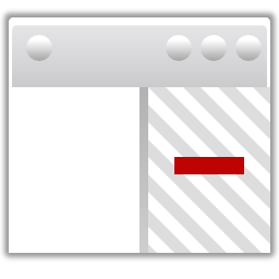 Actions view right close Icon, Actions view right close,Oxygen 1,System