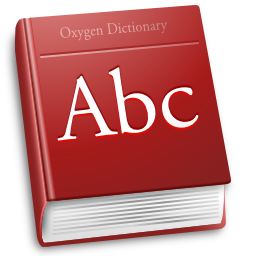 Apps accessories dictionary Icon, Apps accessories dictionary,Oxygen 1,System