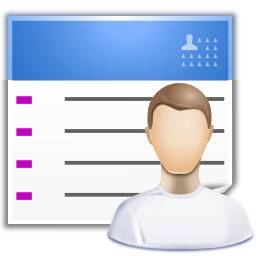 Apps preferences contact list Icon, Apps preferences contact list,Oxygen 1,System
