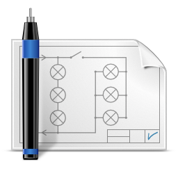 Apps qelectrotech Icon, Apps qelectrotech,Oxygen 1,System
