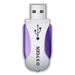 Devices drive removable media usb pendrive Icon, Devices drive removable media usb pendrive,Oxygen 1,System
