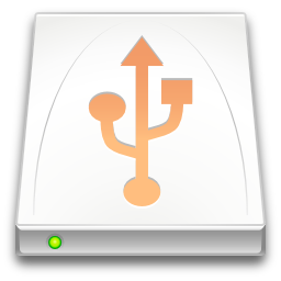 Devices drive removable media usb Icon, Devices drive removable media usb,Oxygen 1,System