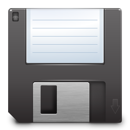 Devices media floppy Icon, Devices media floppy,Oxygen 1,System