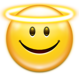Emotes face angel Icon, Emotes face angel,Oxygen 1,System