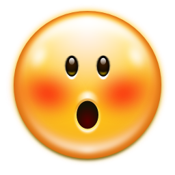 Emotes face embarrassed Icon, Emotes face embarrassed,Oxygen 1,System