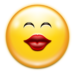 Emotes face kiss Icon, Emotes face kiss,Oxygen 1,System