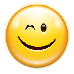Emotes face wink Icon, Emotes face wink,Oxygen 1,System
