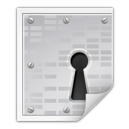 Mimetypes application pgp encrypted Icon, Mimetypes application pgp encrypted,Oxygen 1,System
