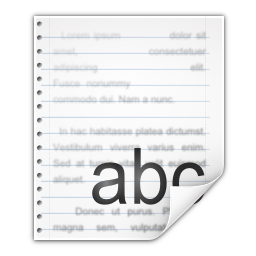 Mimetypes application rtf Icon, Mimetypes application rtf,Oxygen 1,System