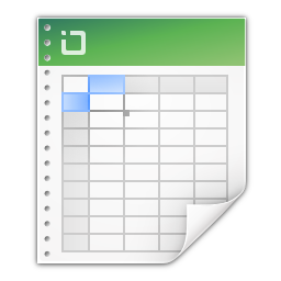 Mimetypes application vnd ms excel Icon, Mimetypes application vnd ms excel,Oxygen 1,System