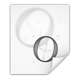 Mimetypes application x font otf Icon, Mimetypes application x font otf,Oxygen 1,System