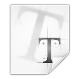 Mimetypes application x font ttf Icon, Mimetypes application x font ttf,Oxygen 1,System