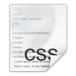 Mimetypes text css Icon, Mimetypes text css,Oxygen 1,System