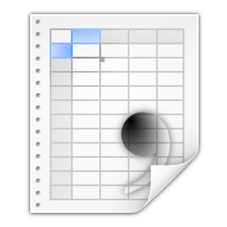 Mimetypes text csv Icon, Mimetypes text csv,Oxygen 1,System