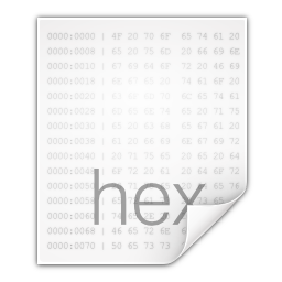Mimetypes text x hex Icon, Mimetypes text x hex,Oxygen 1,System