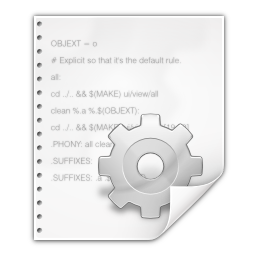 Mimetypes text x makefile Icon, Mimetypes text x makefile,Oxygen 1,System