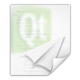 Mimetypes text x qml Icon, Mimetypes text x qml,Oxygen 1,System