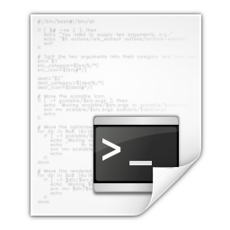 Mimetypes text x script Icon, Mimetypes text x script,Oxygen 1,System