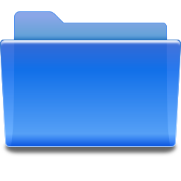 Places folder blue Icon, Places folder blue,Oxygen 1,System