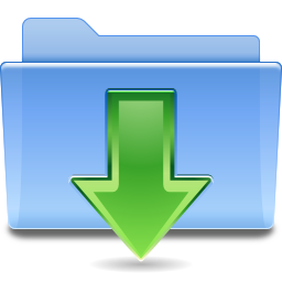 Places folder downloads Icon, Places folder downloads,Oxygen 1,System