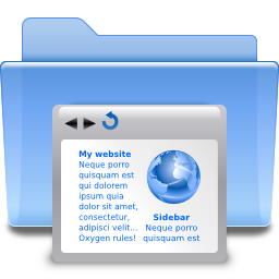 Places folder html Icon, Places folder html,Oxygen 1,System