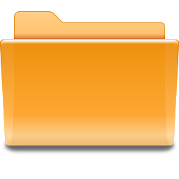 Places folder orange Icon, Places folder orange,Oxygen 1,System