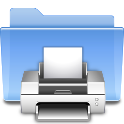 Places folder print Icon, Places folder print,Oxygen 1,System