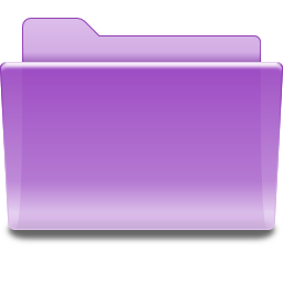 Places folder violet Icon, Places folder violet,Oxygen 1,System