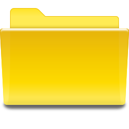 Places folder yellow Icon, Places folder yellow,Oxygen 1,System