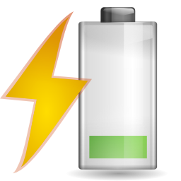 Status battery charging caution Icon, Status battery charging caution,Oxygen 1,System