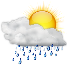 Status weather showers day Icon, Status weather showers day,Oxygen 1,System