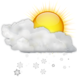 Status weather snow scattered day Icon, Status weather snow scattered day,Oxygen 1,System