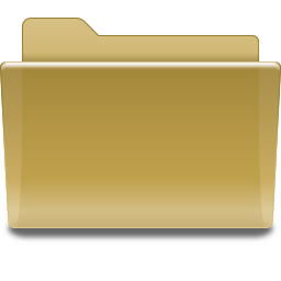 Places folder brown Icon, Places folder brown,Oxygen,System