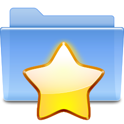 Places folder favorites Icon, Places folder favorites,Oxygen,System