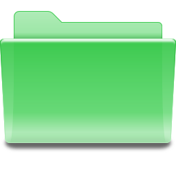 Places folder green Icon, Places folder green,Oxygen,System