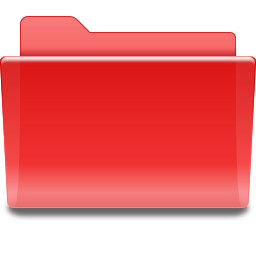 Places folder red Icon, Places folder red,Oxygen,System