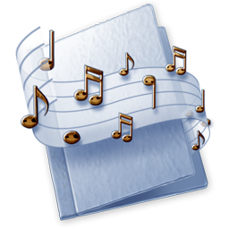 Folder music Icon, Folder music,Paradise,System