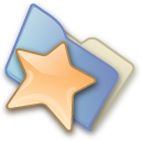 Folder favorites Icon, Folder favorites,Pastel,System