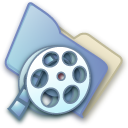 Folder video Icon, Folder video,Pastel,System