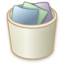 Recyclebin full Icon, Recyclebin full,Pastel,System