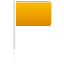 flag yellow Icon, flag yellow,Pretty Office 6,System