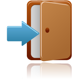 logout Icon, logout,Pretty Office 6,System