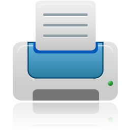 printer blue Icon, printer blue,Pretty Office 6,System