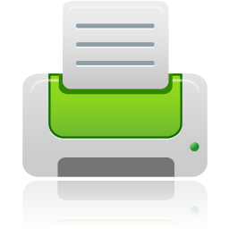 printer green Icon, printer green,Pretty Office 6,System