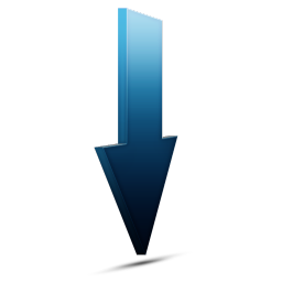 Download bleu Icon, Download bleu,Pulse Pack,System