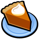 Pumpkin Pie Icon, Pumpkin Pie,QuickPix 2004,System,