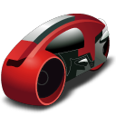 lightcycle   red Icon, lightcycle   red,QuickPix 2004,System,