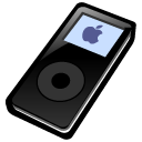 iPod nano black Icon, iPod nano black,QuickPix 2005,System,