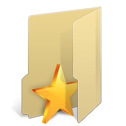 Favourites Folder Icon, Favourites Folder,Radium,System